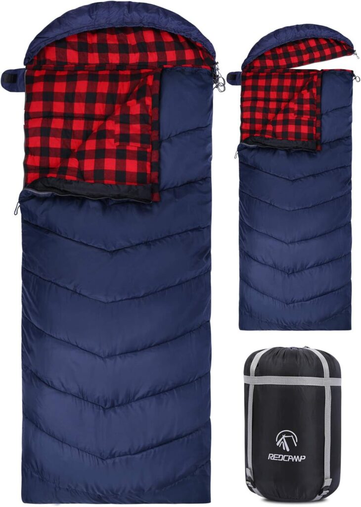 Bolsa de Dormir REDCAMP Cotton Flannel Sleeping Bag(Momia)