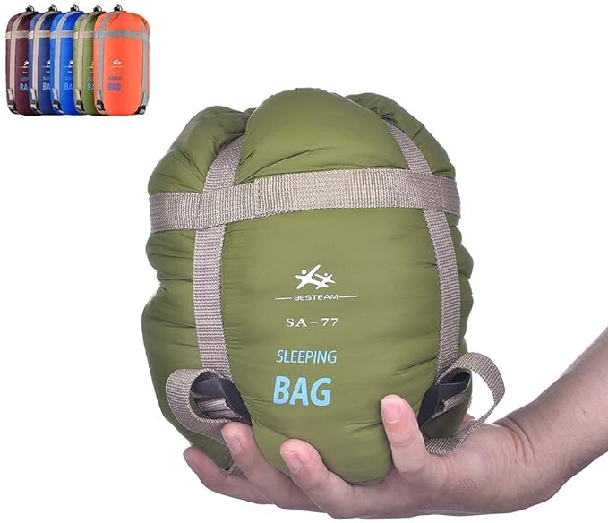 BESTEAM Saco de dormir ultraligero para clima cálido, 75 pulgadas de largo x 30 pulgadas de ancho, camping al aire libre, mochila y senderismo, apto para niños, adolescentes y adultos, primavera, verano y otoño, impermeable y compacto