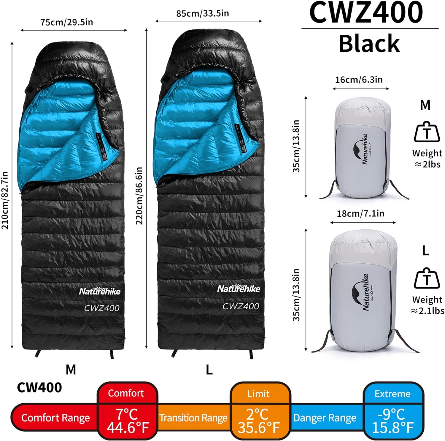 Saco de Dormir Naturehike Goose Down Sleeping Bag